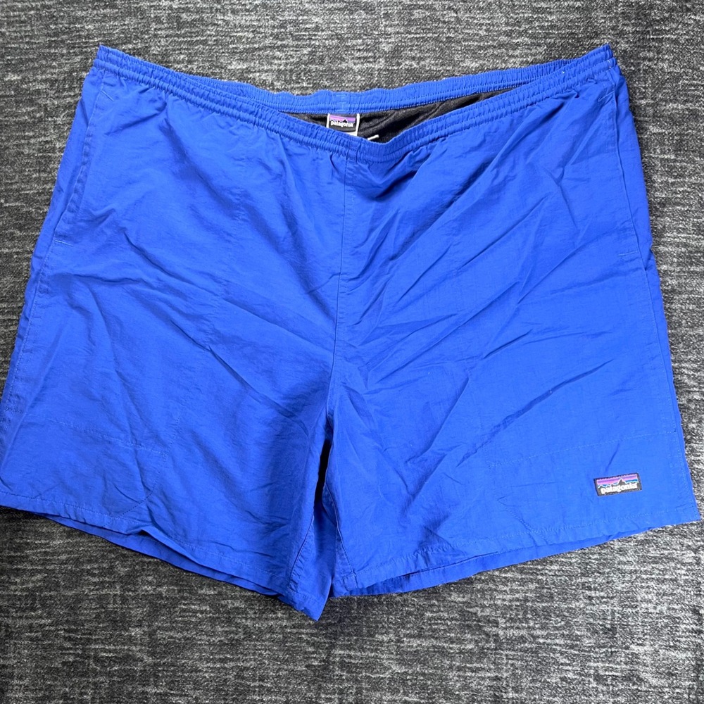 Patagonia Baggies Shorts Mens XL Blue 5" Inseam Nylon Mesh Lined 57021